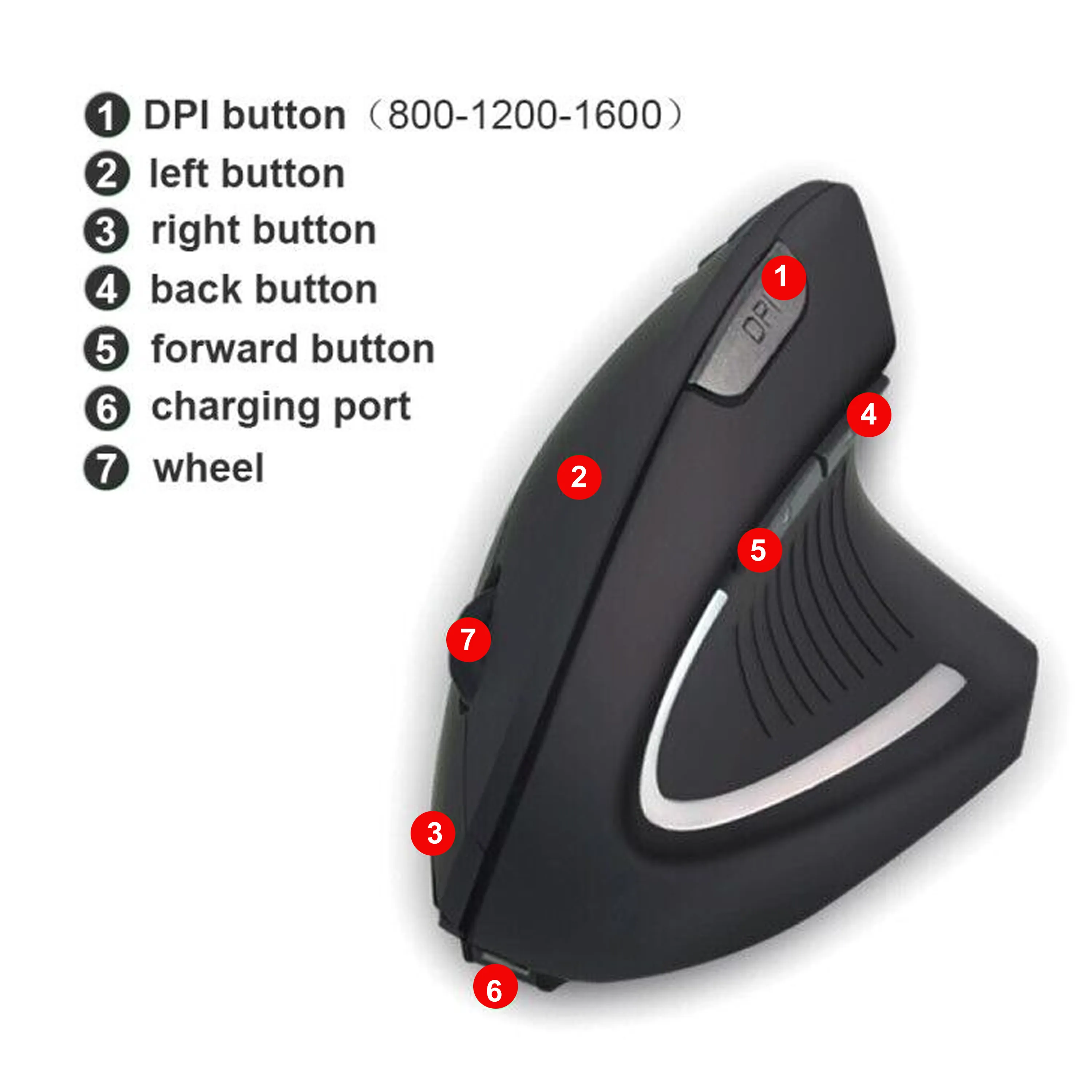 Wireless Ergonomic Vertical Mouse