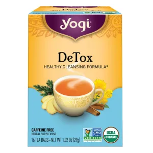 Yogi Tea Organic Teas DeTox Caffeine Free Tea Detox